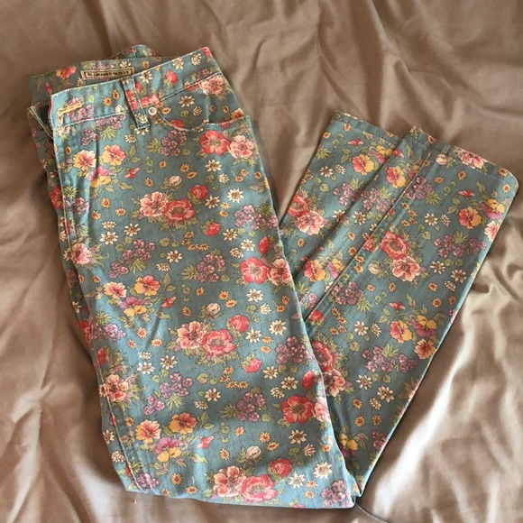 Ralph Lauren floral denim. - Picture 1 of 5